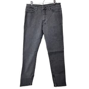 New Ksubi Spray On Skinny Jeans Ankle Zip  High Rise Asphalt Black Women 31 NWT